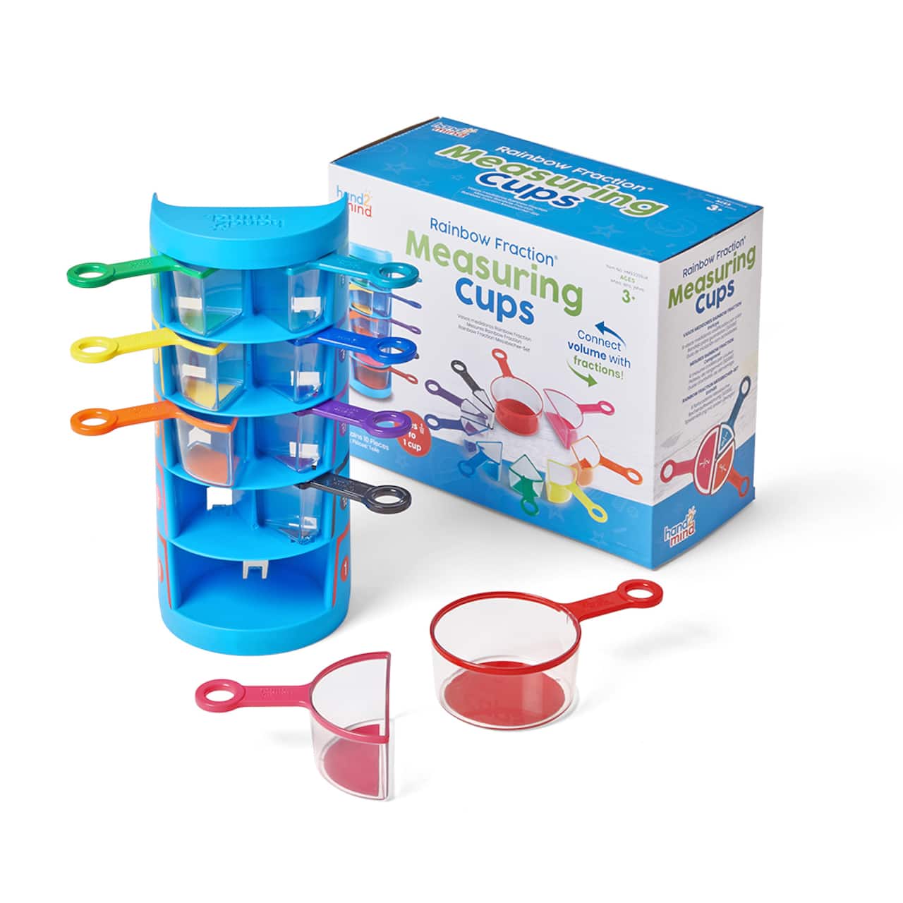 Hand2mind® Rainbow Fraction Measuring Cups Set
